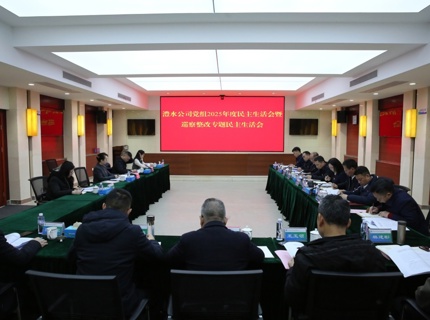 任紅梅指導澧水公司黨組2025年度民主生活會暨巡察整改專題民主生活會